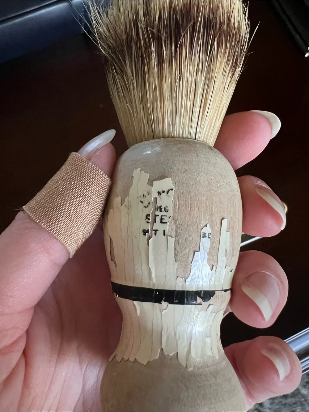 Antique Vintage Shaving Set with Garden of Eden Motif